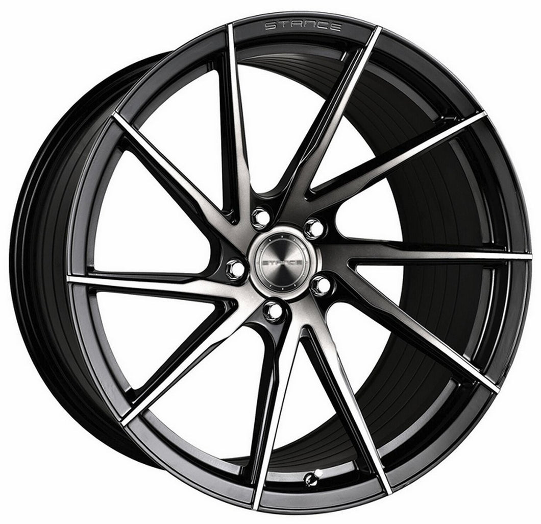 20x8.5 Stance SF01 Gloss Black Tinted Machine (Rotary Forged) (True Directional)