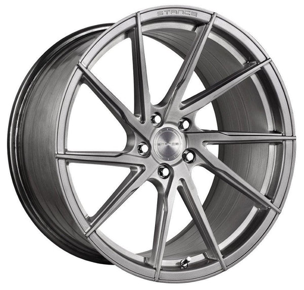 20x9 Stance SF01 Brushed Titanium (Rotary Forged) (True Directional)