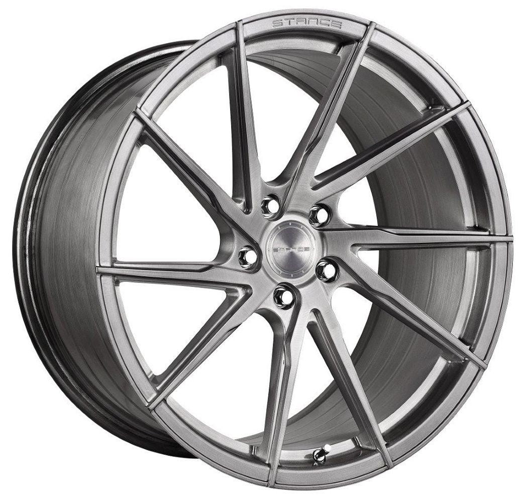 19x8.5 Stance SF01 Brushed Titanium (Rotary Forged) (True Directional)