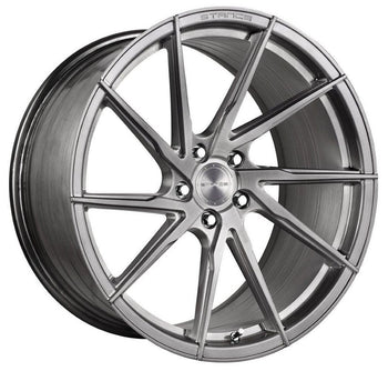 - Staggered full Set -(2) 19x9.5 Stance SF01 Brushed Titanium (Rotary Forged) (True Directional)(2) 20x11 Stance SF01 Brushed Titanium (Rotary Forged) (True Directional)