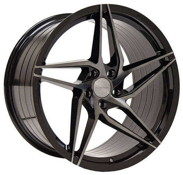 - Staggered full Set -(2) 20x10 Stance SF04 Gloss Black Tinted Face (Rotary Forged) (True Directional)(2) 20x11 Stance SF04 Gloss Black Tinted Face (Rotary Forged) (True Directional)