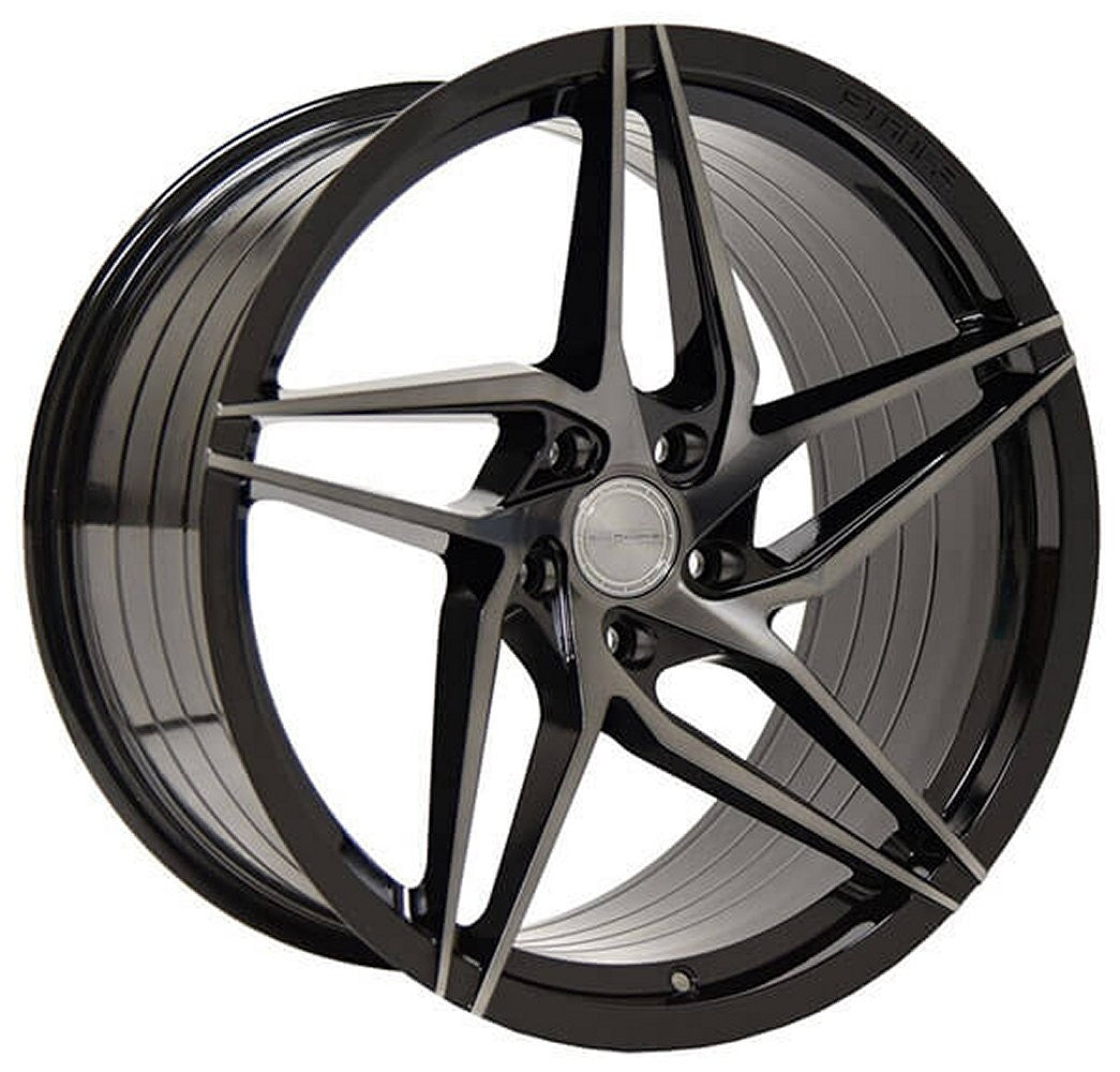 Stance Sf04 Staggered Set (2) 20x9 Stance SF04 Gloss Black Tinted Face (Rotary ...