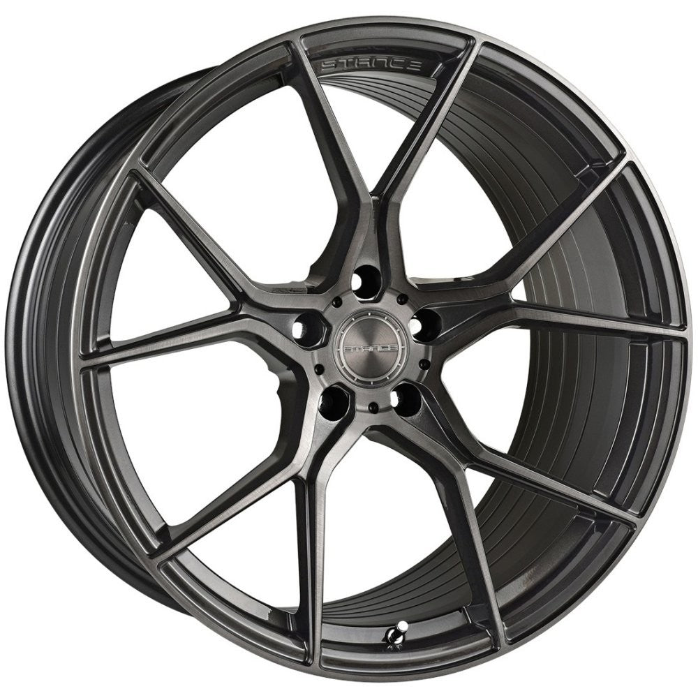 20x10 Stance SF07 Gunmetal w/ Brushed Tinted Face (Rotary Forged)