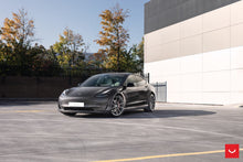 Staggered full Set - (2) 20x9 Vossen HF-3 Gloss Black (Hybrid Forged) (2) 20x10 Vossen HF-3 Gloss Black (Hybrid Forged)