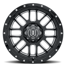 20x9 ICON Alloy Alpha Gloss Black w/ Milled Spokes