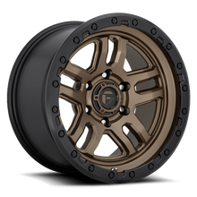 20x9 FUEL AMMO w/ NITTO Trail Grappler 35" tires (Satin Bronze w/ Black lip)