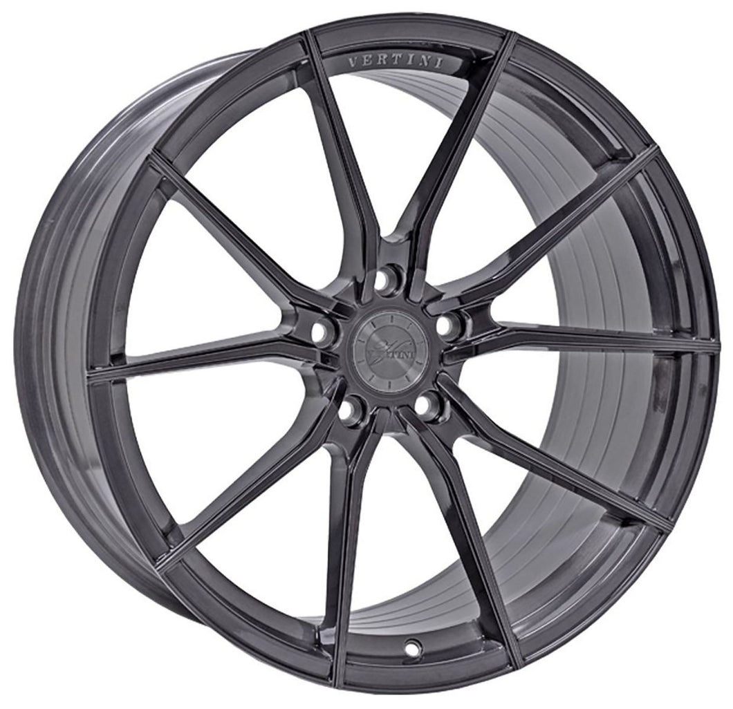 20x10 Vertini RF1.2 Brushed Titanium (Rotary Forged)