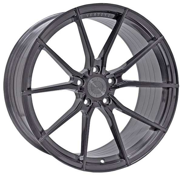 20x9 Vertini RF1.2 Brushed Titanium (Rotary Forged)