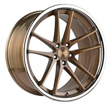 20x9 Vertini RF1.5 Brushed Bronze w/ Chrome Lip (Rotary Forged)