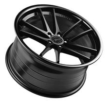 20x9 Vertini RF1.5 Matte Black Face w/ Gloss Black Lip (Rotary Forged)