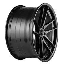 20x9 Vertini RF1.5 Matte Black Face w/ Gloss Black Lip (Rotary Forged)