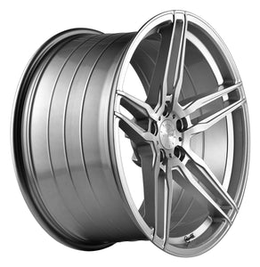 20x10.5 Vertini RF1.6 Brushed Silver Machine (Rotary Forged)