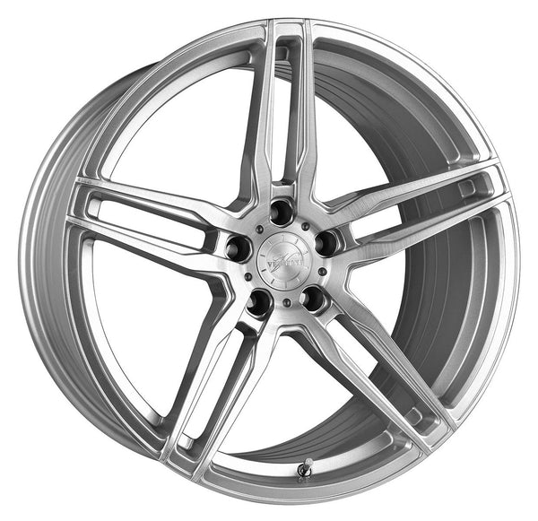 20x10.5 Vertini RF1.6 Brushed Silver Machine (Rotary Forged)