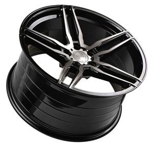 20x10.5 Vertini RF1.6 Gloss Black Tinted Face (Rotary Forged)