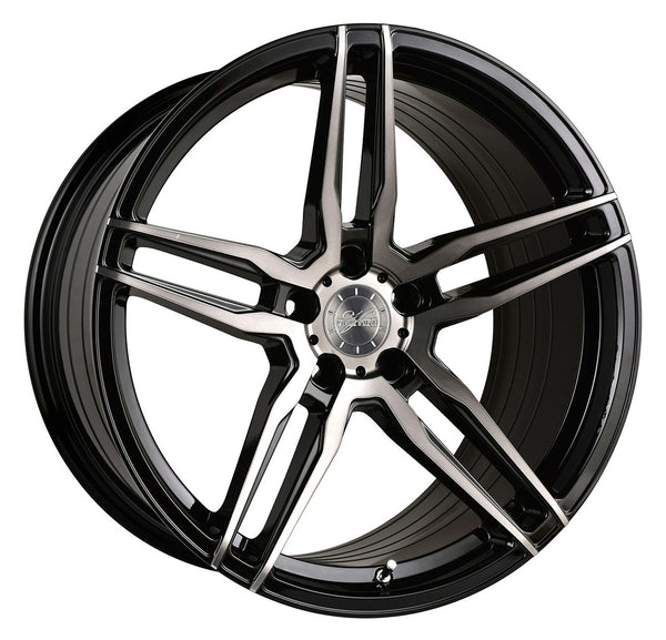 20x11 Vertini RF1.6 Gloss Black Tinted Face (Rotary Forged)