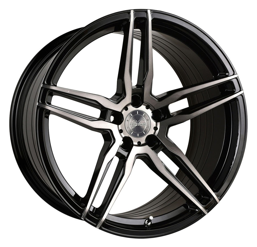 20x9 Vertini RF1.6 Gloss Black Tinted Face (Rotary Forged)