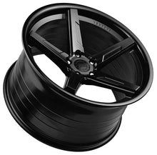 20x10.5 Vertini RF1.7 Satin Black w/ Gloss Black Lip (Rotary Forged)