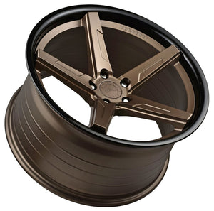 20x9 Vertini RF1.7 Satin Bronze w/ Black Lip (Rotary Forged)