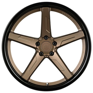 20x10 Vertini RF1.7 Satin Bronze w/ Black Lip (Rotary Forged)