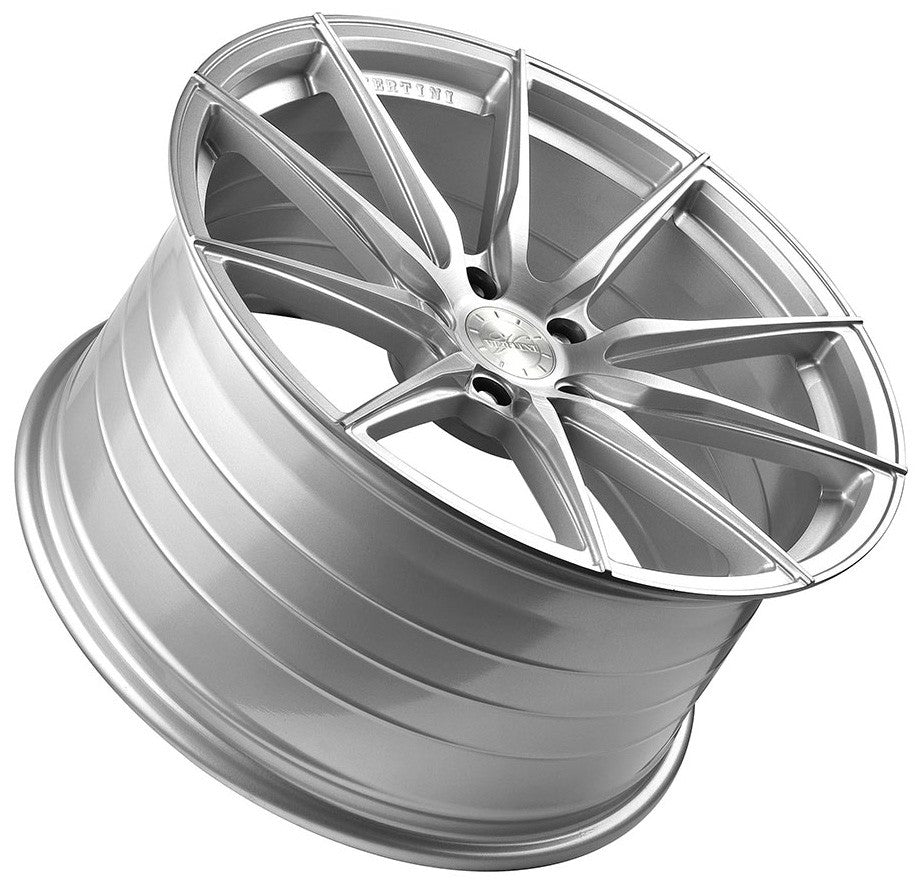 20x8.5 Vertini Wheels RF1.1 Brushed Silver Machine (Rotary Forged ...