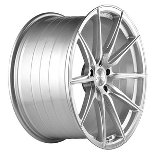 21x10.5 Vertini RF1.1 Brushed Silver Machine (Rotary Forged)