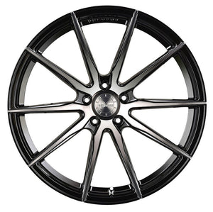 20x9 Vertini RF1.1 Gloss Black Brush Tint (Rotary Forged)