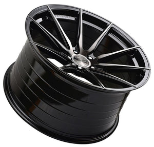 19x8.5 Vertini RF1.1 Gloss Black Brush Tint (Rotary Forged)