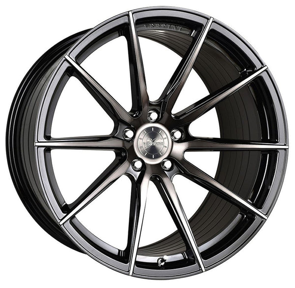 19x8.5 Vertini RF1.1 Gloss Black Brush Tint (Rotary Forged)