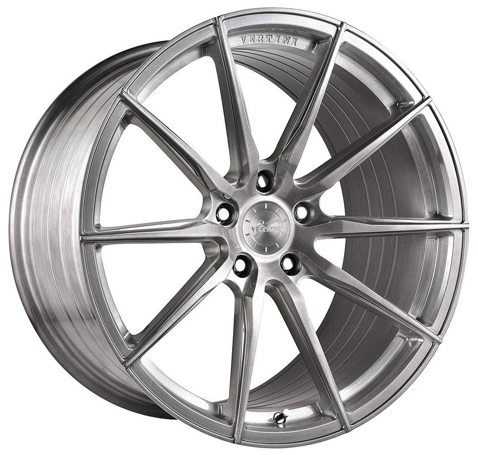 20x10 Vertini RF1.1 Brushed Titanium (Rotary Forged)