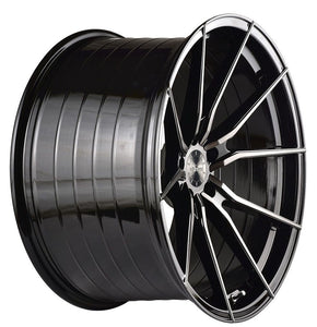 20x12 Vertini RF1.2 Gloss Black Tinted Face (Rotary Forged)