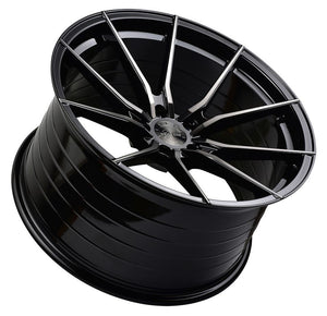 20x12 Vertini RF1.2 Gloss Black Tinted Face (Rotary Forged)