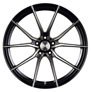 20x12 Vertini RF1.2 Gloss Black Tinted Face (Rotary Forged)