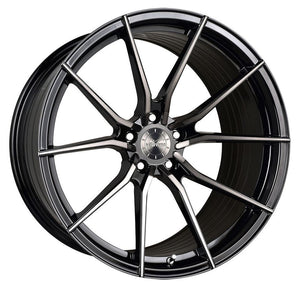 20x9 Vertini RF1.2 Gloss Black Tinted Face (Rotary Forged)