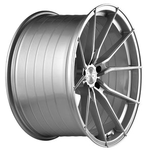 21x10.5 Vertini RF1.2 Brushed Silver Machine (Rotary Forged)