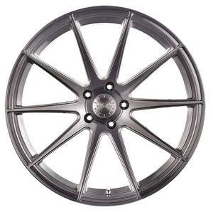 20x9 Vertini RF1.3 Brushed Titanium (Rotary Forged)