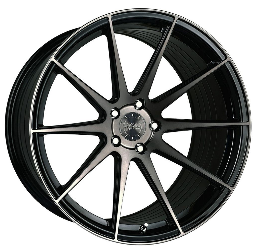 19x9.5 Vertini RF1.3 Gloss Black Tinted Face (Rotary Forged)