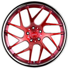 20x10.5 Vertini RF1.4 Brushed Red w/ Chrome Lip (True Directional)