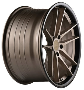 20x11 Vertini RF1.5 Satin Bronze w/ Gloss Black Lip (Rotary Forged)