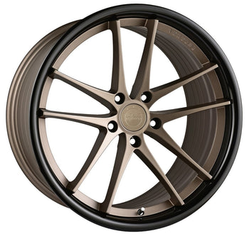 20x11 Vertini RF1.5 Satin Bronze w/ Gloss Black Lip (Rotary Forged)