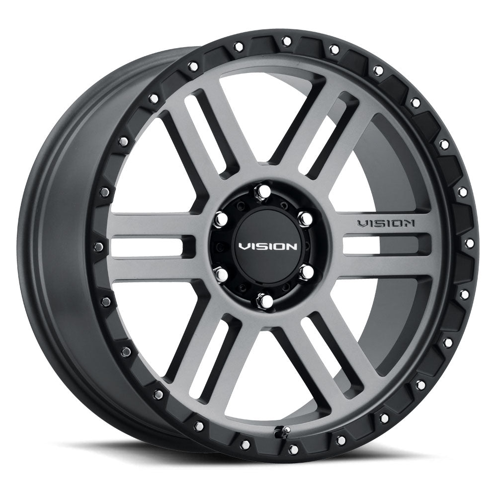 20x9 Vision 354 MANX 2 (Gunmetal w/ Black Ring)