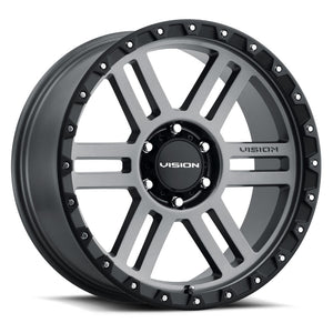 18x9 Vision 354 MANX 2 (Gunmetal w/ Black Ring)