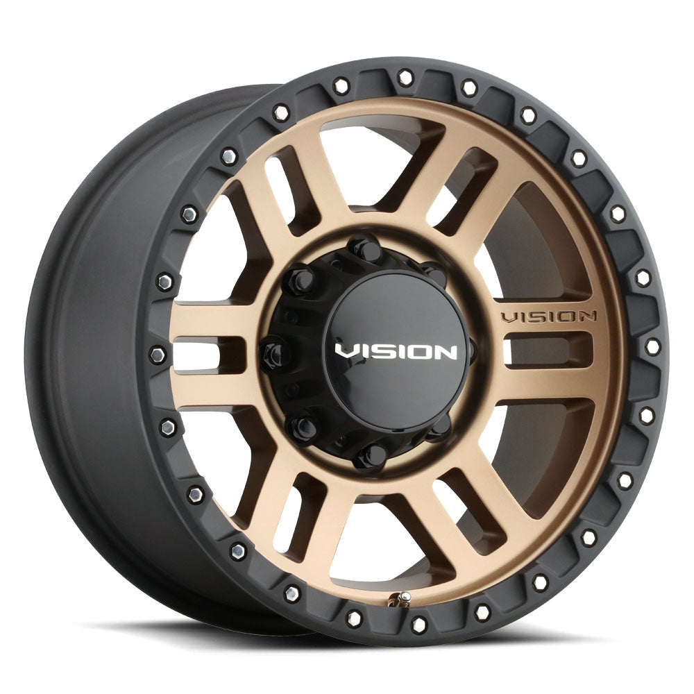 18x9 Vision 354 MANX 2 (Satin Bronze w/ Black Lip)