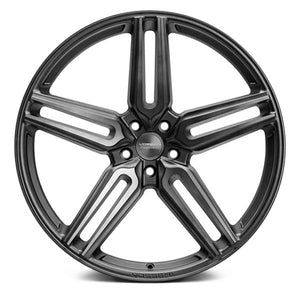 Staggered full Set -(2) 21x9 Vossen Hybrid Forged HF-1 Tinted Matte Gunmetal (Flow Formed)(2) 21x10.5 Vossen Hybrid Forged HF-1 Tinted Matte Gunmetal (Flow Formed)