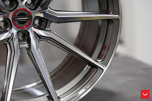 22x10.5 Vossen HF-3 Gloss Graphite Polished (Hybrid Forged)