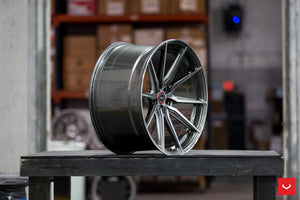 22x10.5 Vossen HF-3 Gloss Graphite Polished (Hybrid Forged)