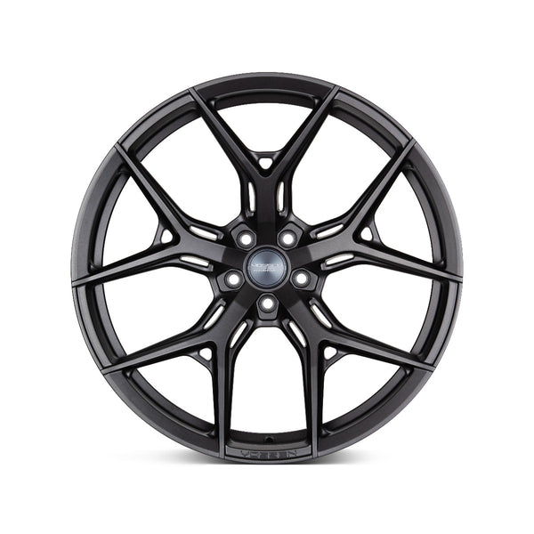 Staggered full Set - (2) 21x9 Vossen HF-5 Matte Gunmetal (Hybrid Forged) (2) 21x10.5 Vossen HF-5 Matte Gunmetal (Hybrid Forged)