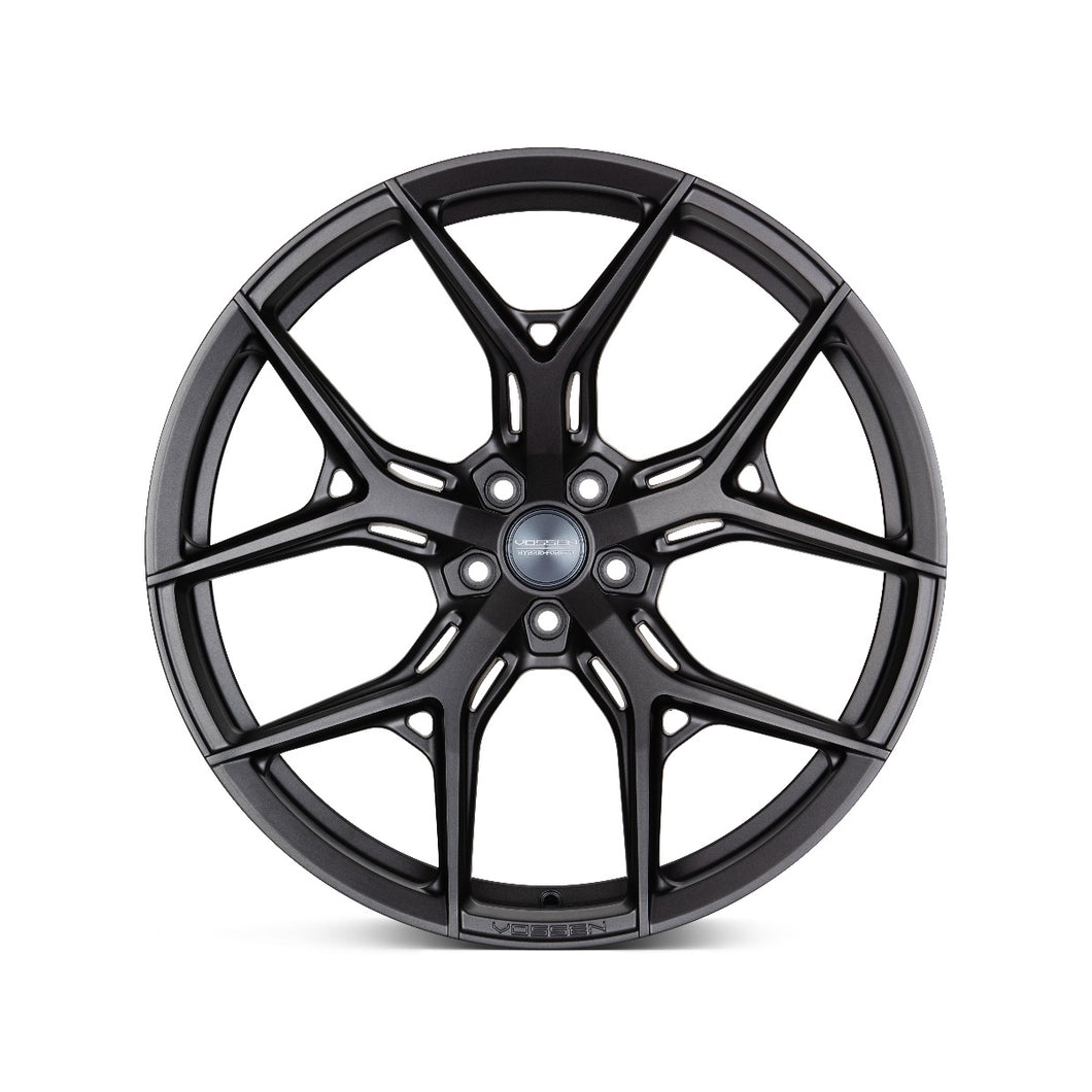Staggered full Set - (2) 21x9 Vossen HF-5 Matte Gunmetal (Hybrid Forged) (2) 21x10.5 Vossen HF-5 Matte Gunmetal (Hybrid Forged)