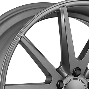 Staggered full Set -(2) 22x11 Vossen VFS1 Matte Graphite (Flow Formed)(2) 22x12 Vossen VFS1 Matte Graphite (Flow Formed)