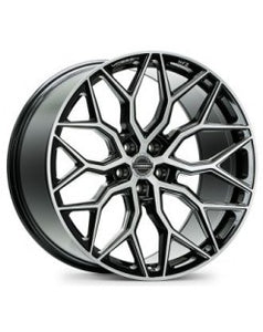 19x9.5 Vossen Hybrid Forged HF-2 Brushed Gloss Black (Flow Formed)