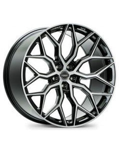 19x8.5 Vossen Hybrid Forged HF-2 Brushed Gloss Black (Flow Formed)